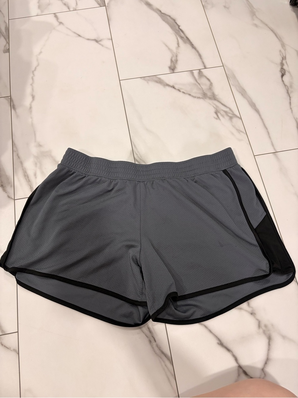 Champion Women’s Gray Athletic Shorts with Black Trim